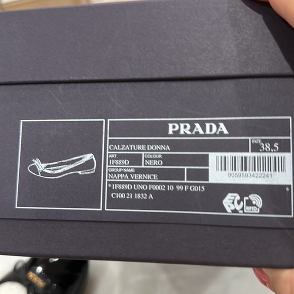 100% authentic PRADA Calzature Donna color NERO size 38.5 - Picture 6 of 7